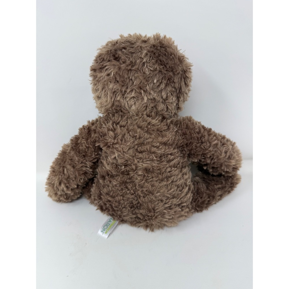 Aurora Destination Nation Sloth Plush Brown Shaggy Stuffed Animal 2020 12 inch - Picture 4 of 10